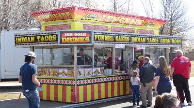 Food Stand Vending Food at the Expo